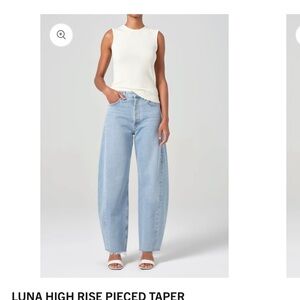 AGOLDE LUNA HIGH RISE PIECED TAPER
IN VOID